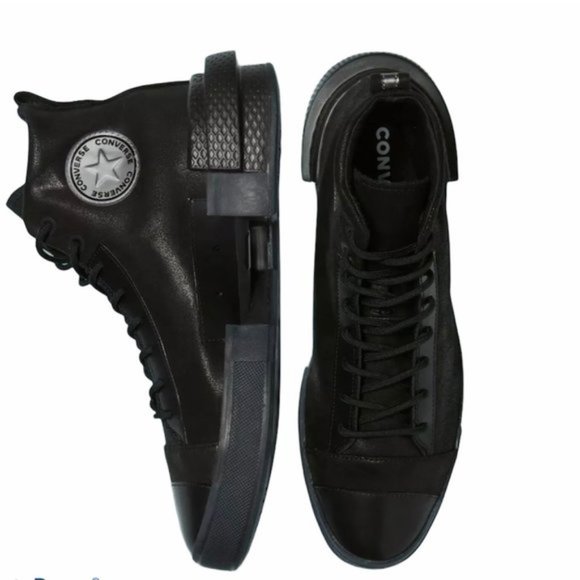 💖MEGA SALE💖Converse 169459C ALL STAR DISRUPT CX High Suede Canvas Black Women - Picture 3 of 13